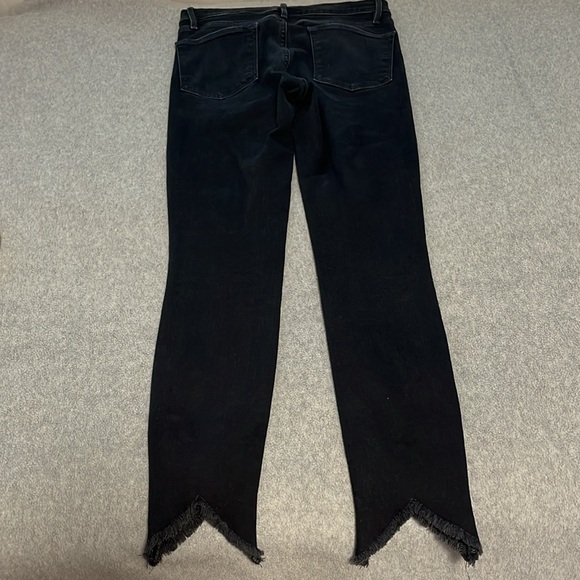 Frame Le High Skinny Jeans Womens Size 27 Black Preppy High Rise - Picture 8 of 10